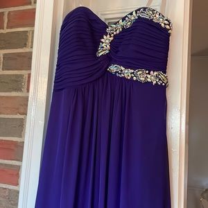 Blonde Nights Purple Formal Dress